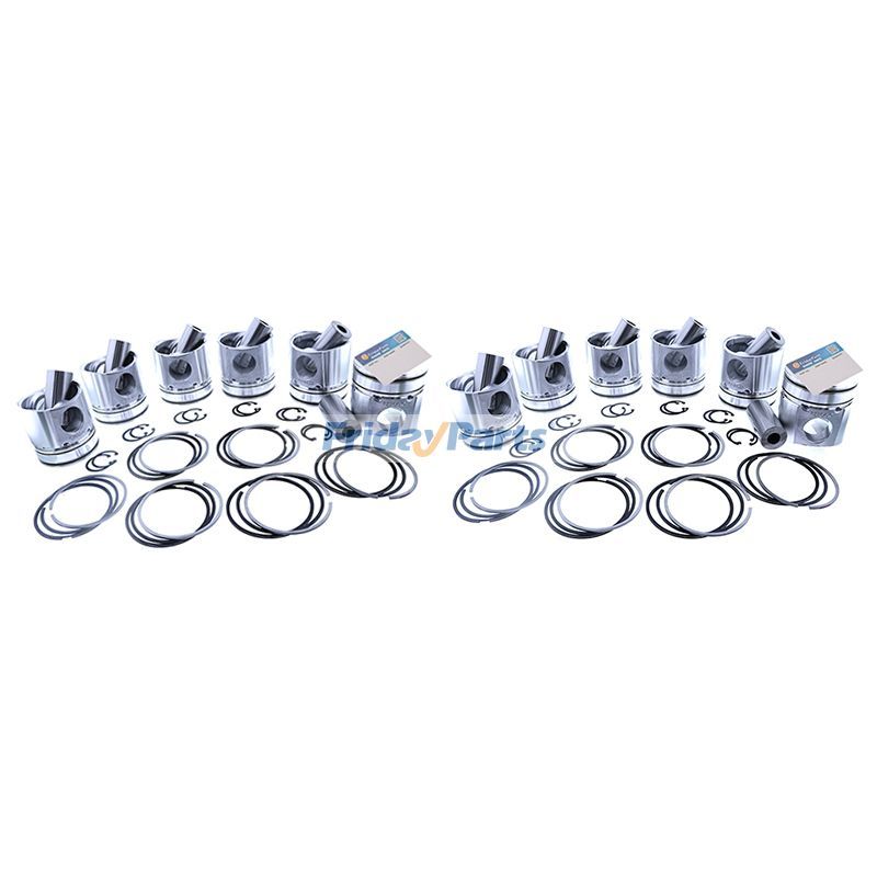 Ensemble piston et segment de piston STD pour moteur Mitsubishi S12R