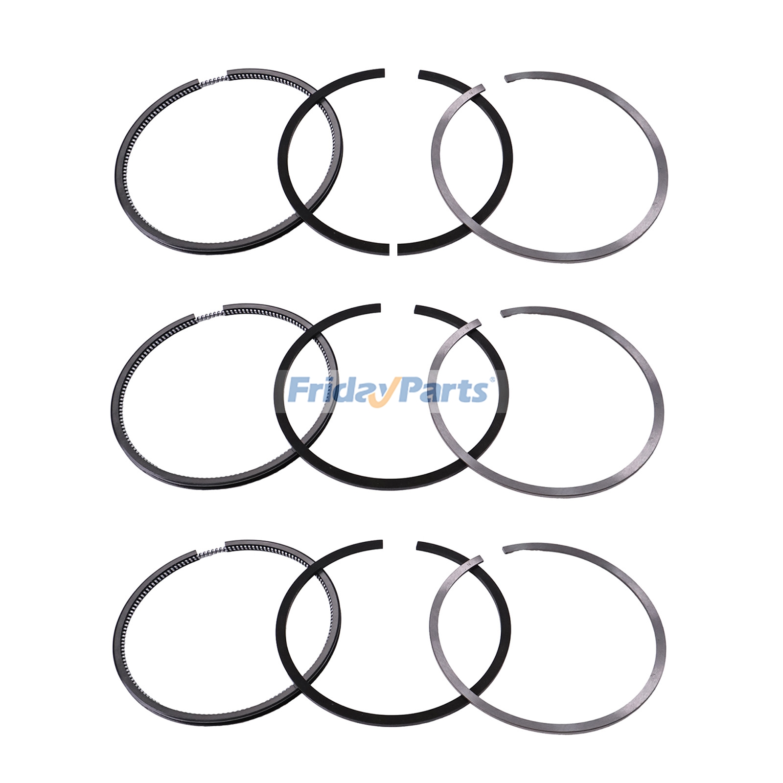 Piston Ring 119265-22500 for Yanmar 3TNE68 2TNE68 Komatsu 2D68E-3A 2D68E-N3CB 3D68E-3K Engine PC12R-8 PC15R-8 Excavator