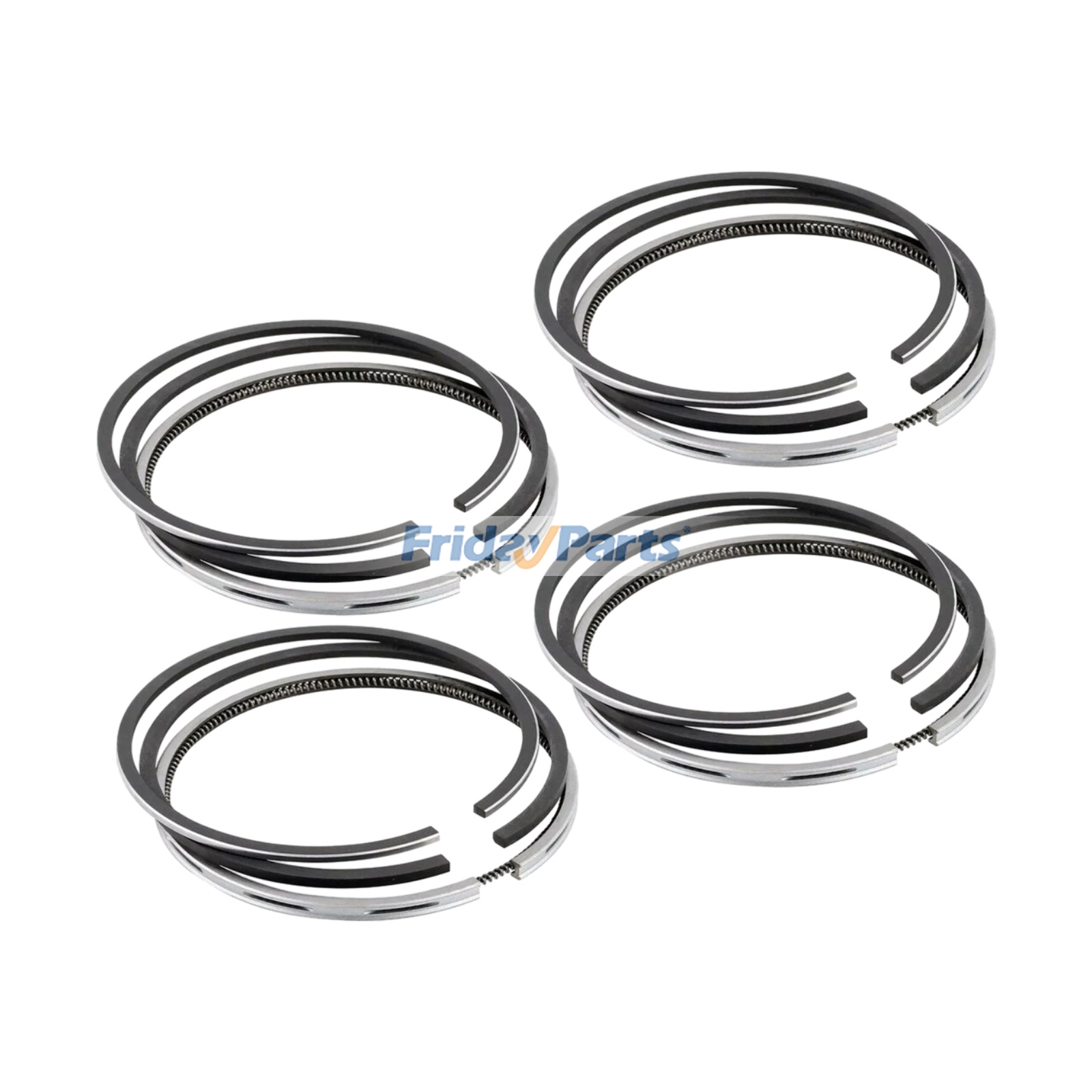 Kit de anillos de pistón 02/802472 para motor Isuzu 4JJ1, excavadora JCB JS130LC, JS145LC, JS160T3, JS180T3, JS145HD, JS160W y JS130LC.