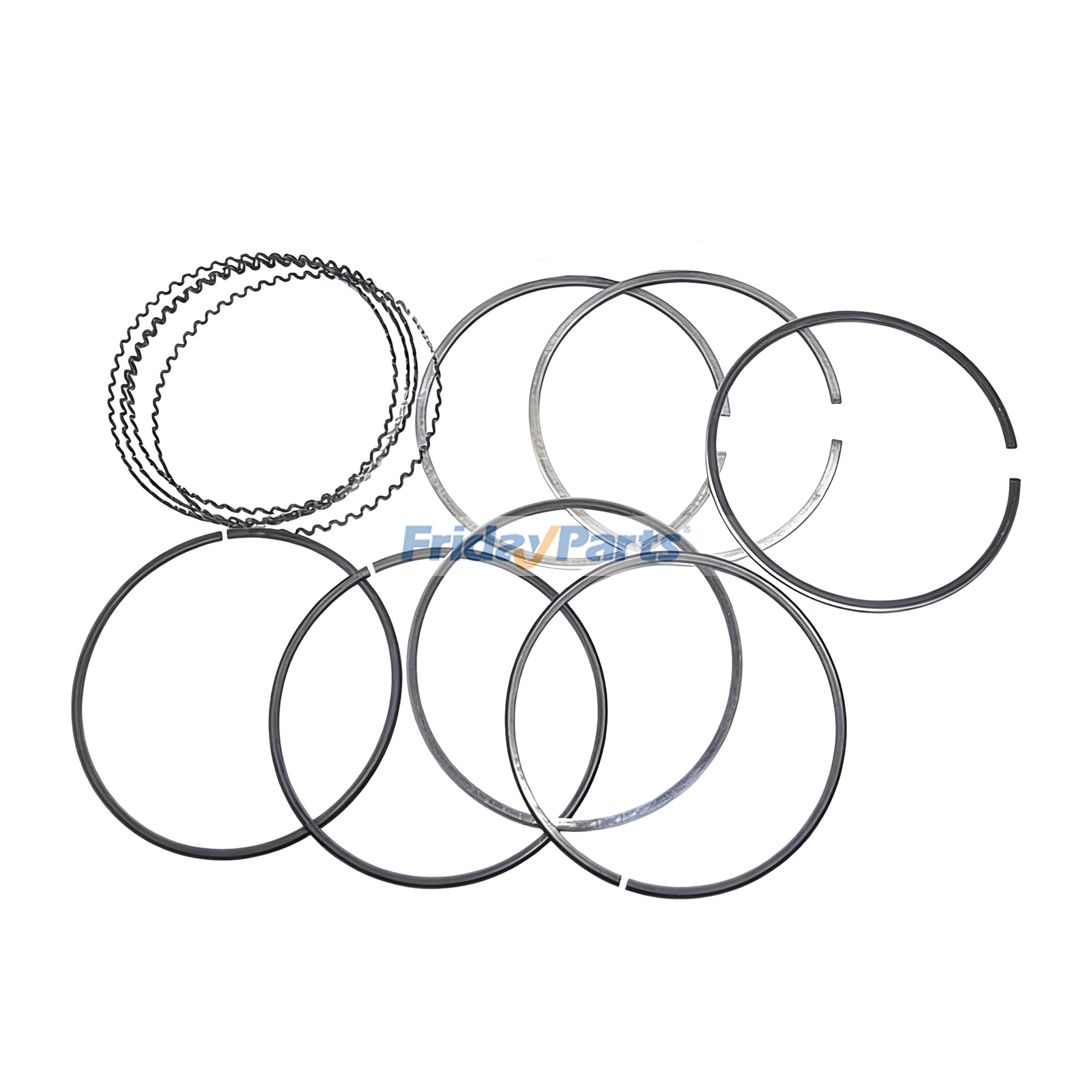 Jeu de segments de piston 23522955 pour moteurs Detroit DT05, DTX3, DT10, V71 et IL71