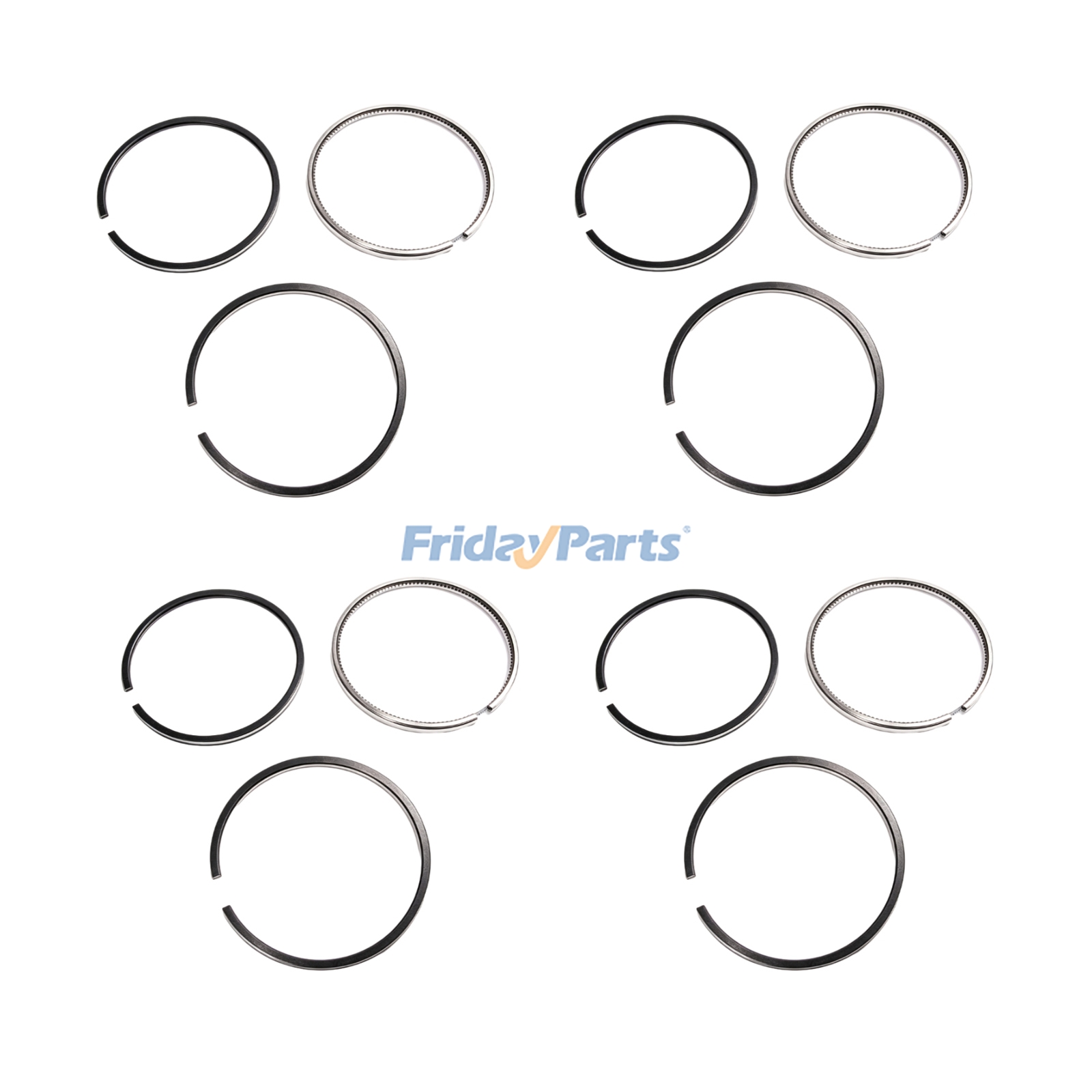 Set di fasce elastiche 6275-31-2100 per motore Komatsu SAA4D95LE per escavatore PC128USI-10 PC138US-10 PC138USLC-10 PC78US-10 PC88MR-10 PW98MR-10