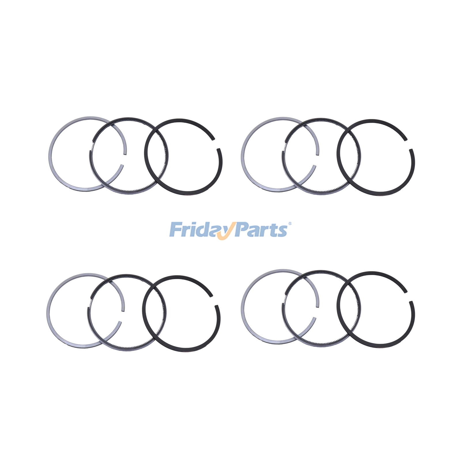 Piston Ring Set AM881938 for Yanmar Engine 3TNV84 4TNV84 Tractor 990 3120 3203 3520 3605 3720 4105 3036E 3038E 3045R 4049M 4049R