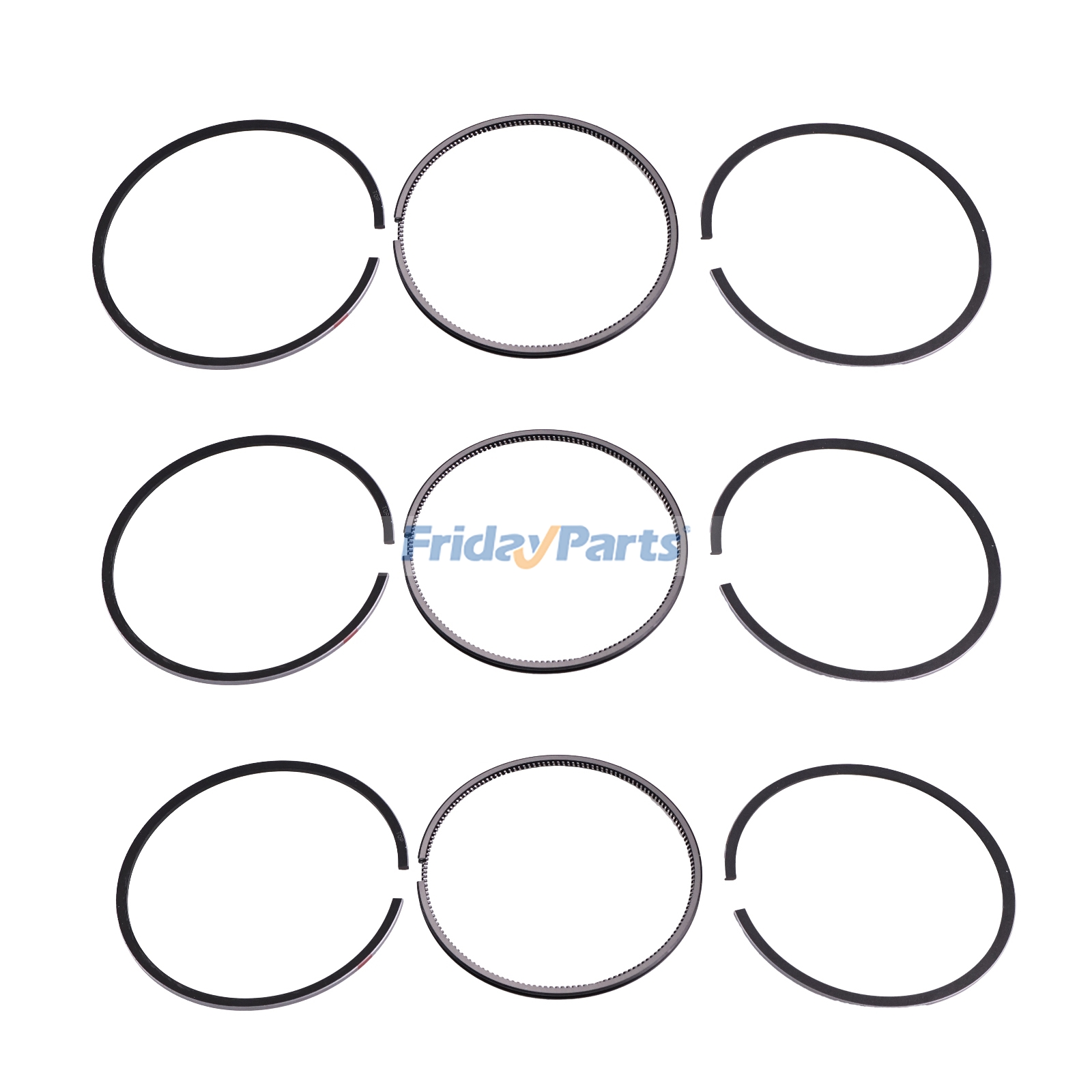 Piston Ring Set for Shibaura Engine N843 N843-D N843-C New Holland Loader L140 L150 CASE Tractor D33 DX31 DX33