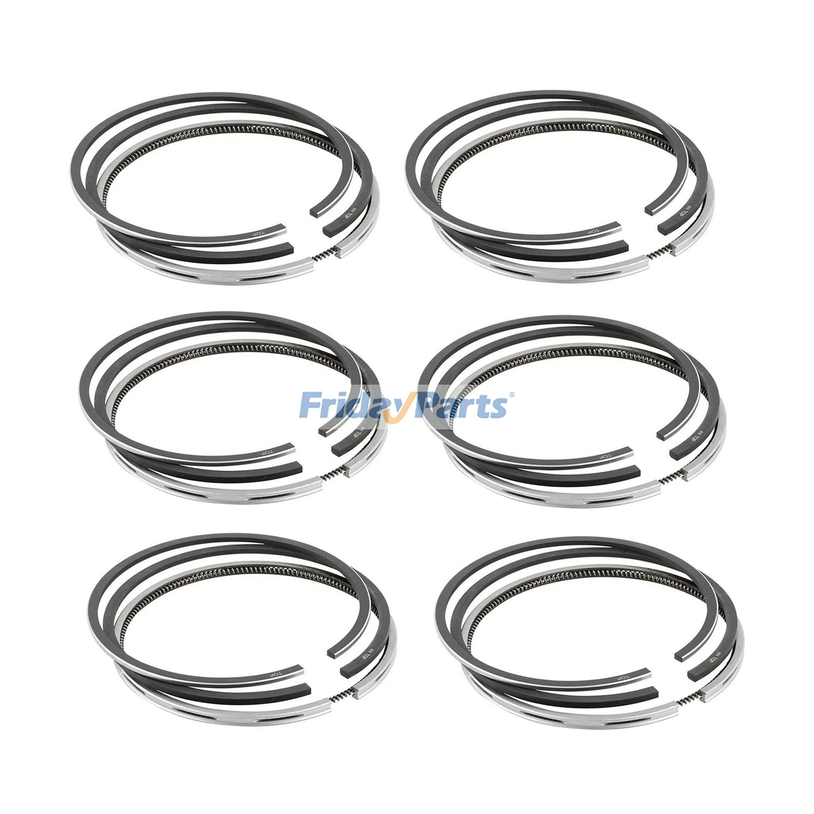 Piston Ring Set ME052124 for Mitsubishi Engine 6D22 Truck Super Great Fighter