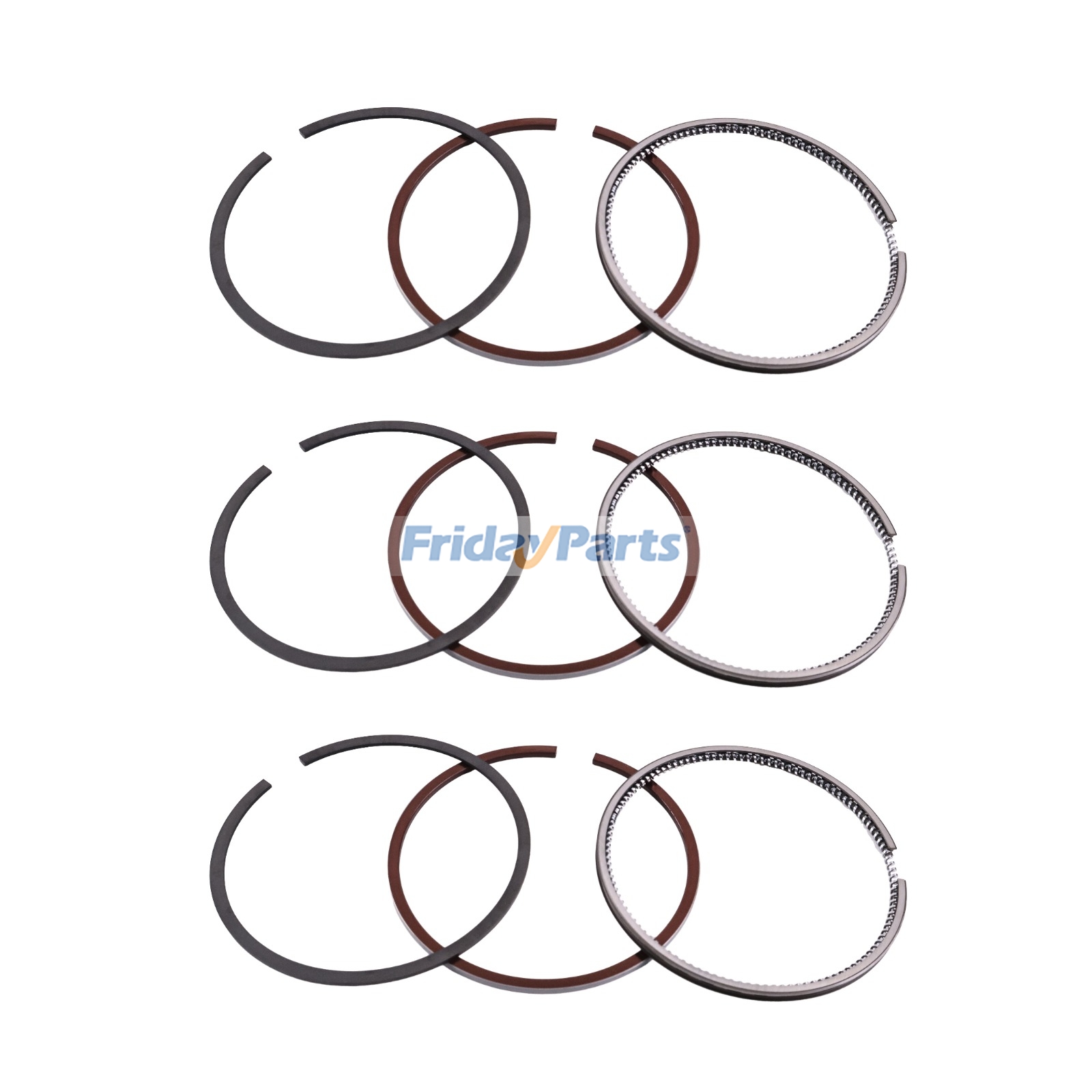 Piston Ring Set SBA115107201 for Shibaura Engine S753 New Holland Tractor TC18 TC21 TC21D TZ18DA TZ24DA T1010 Boomer 1020 1025 1030 Loader CL25