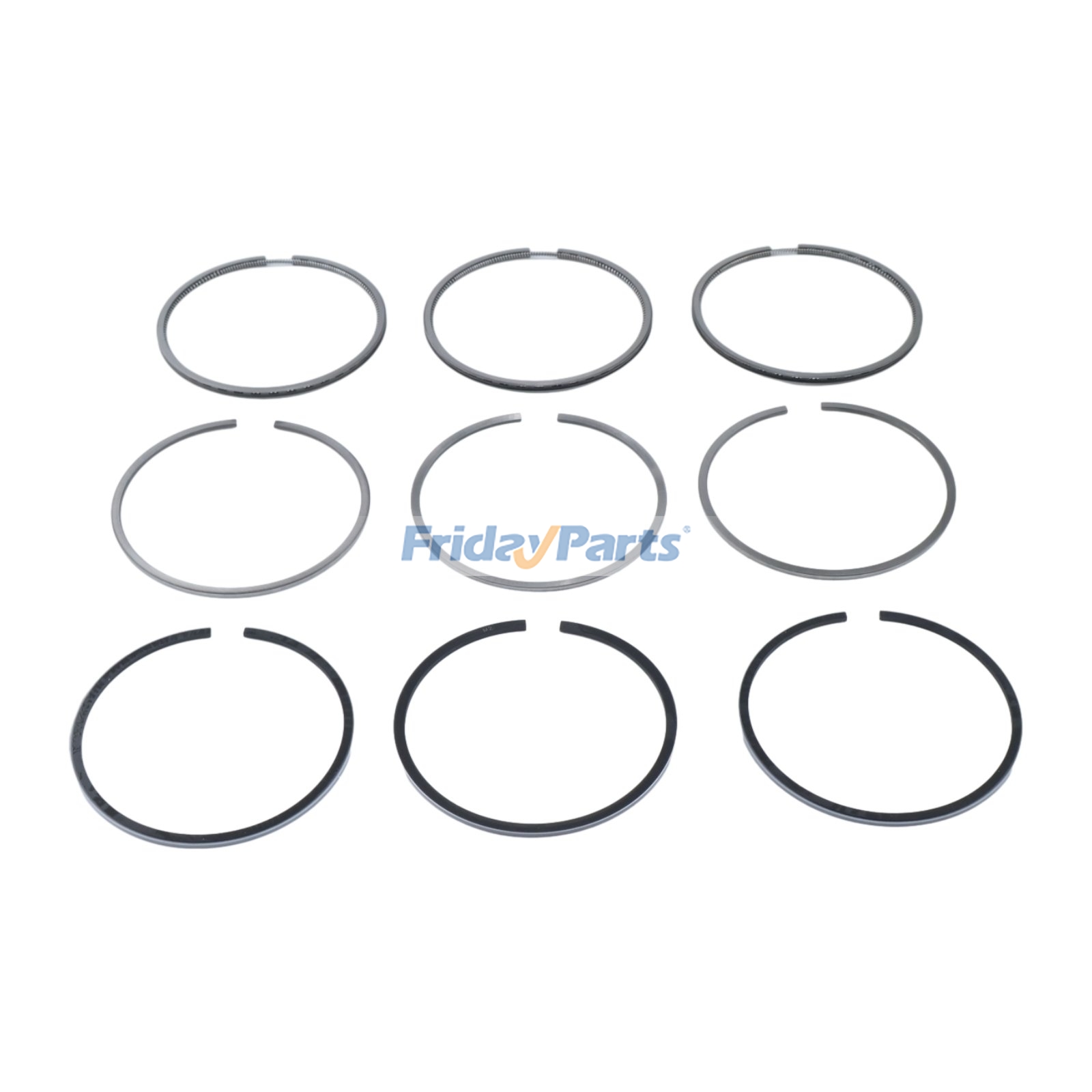3Pcs Piston Rings 1G460-21050 for Kubota D902 Engine KX41-3 Excavator BX25 Tractor