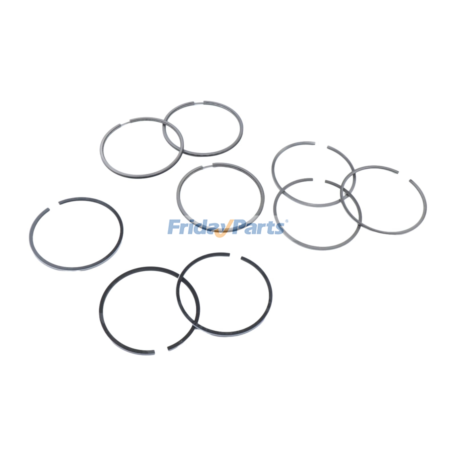 3Pcs Anéis de pistão 1G460-21050 para motor Kubota D902 KX41-3 Escavadeira BX25 Trator FridayParts