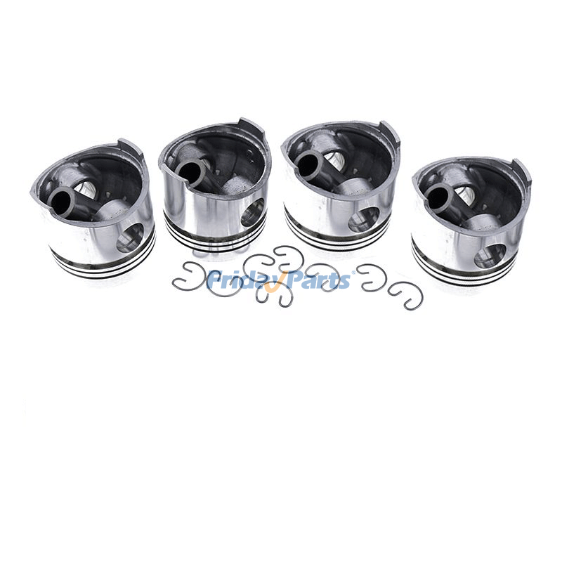 Piston 4 pièces 129903-22120 pour châssis Yanmar 4TNE98 Komatsu 4D98E BX50, moteur Nissan K21 K25