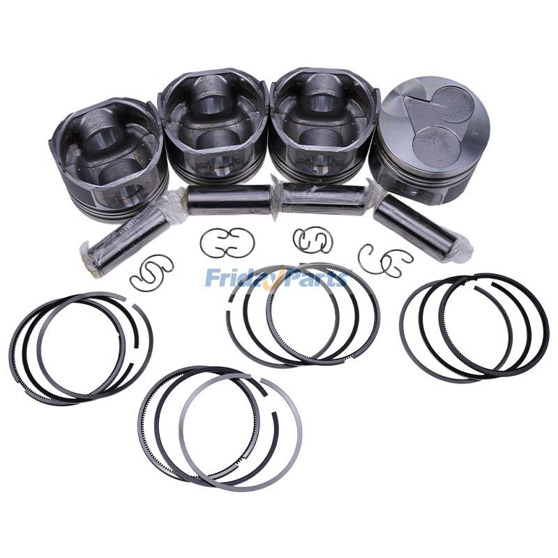 Jeu de pistons STD 16060-21110 pour moteur Kubota V1505 Excavatrice KX41-2 KX61-2 KX71-3 KX91-2 Tracteur B2400D B2410HSE B2630HSD