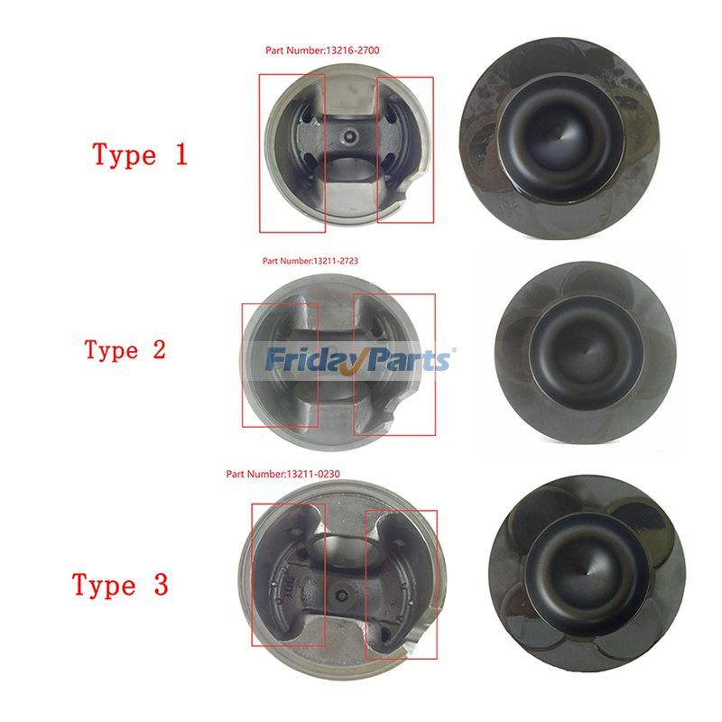 Kit piston STD avec segmentpour Moteur,Pelle,Camion