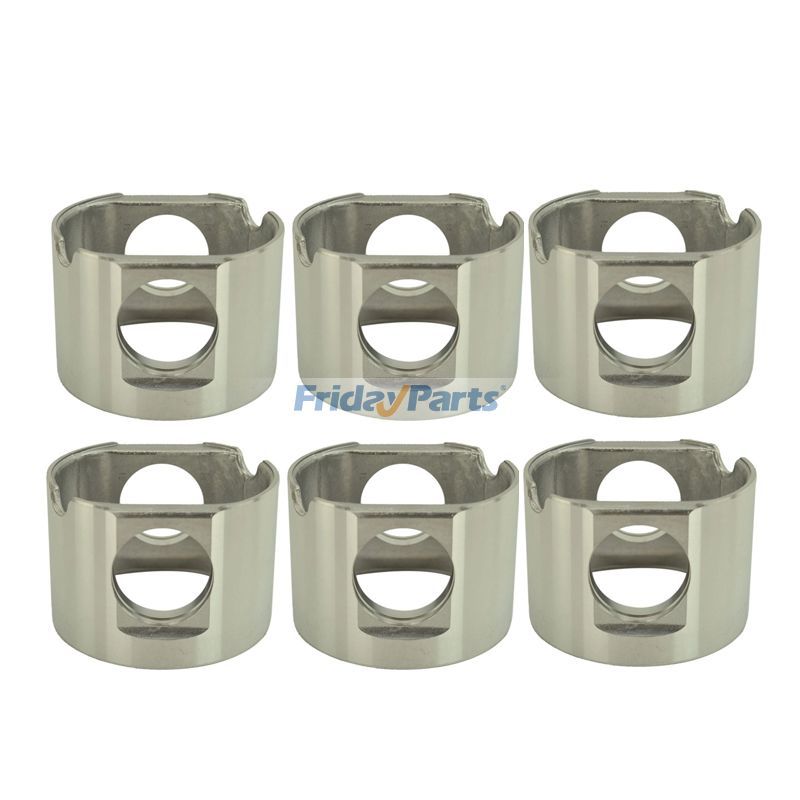 Lot de 6 jupes de piston 132-6663 pour moteur Caterpillar CAT 3406 3456 C-12 C-15 C-16 Excavatrice 320 375 320B 325B 375 385B 5080 5090B 6040 6060