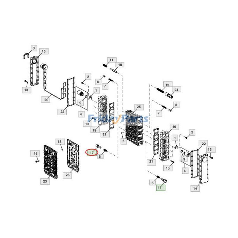Pistonpour Moteur,Chargeur,Camion Tout-Terrain