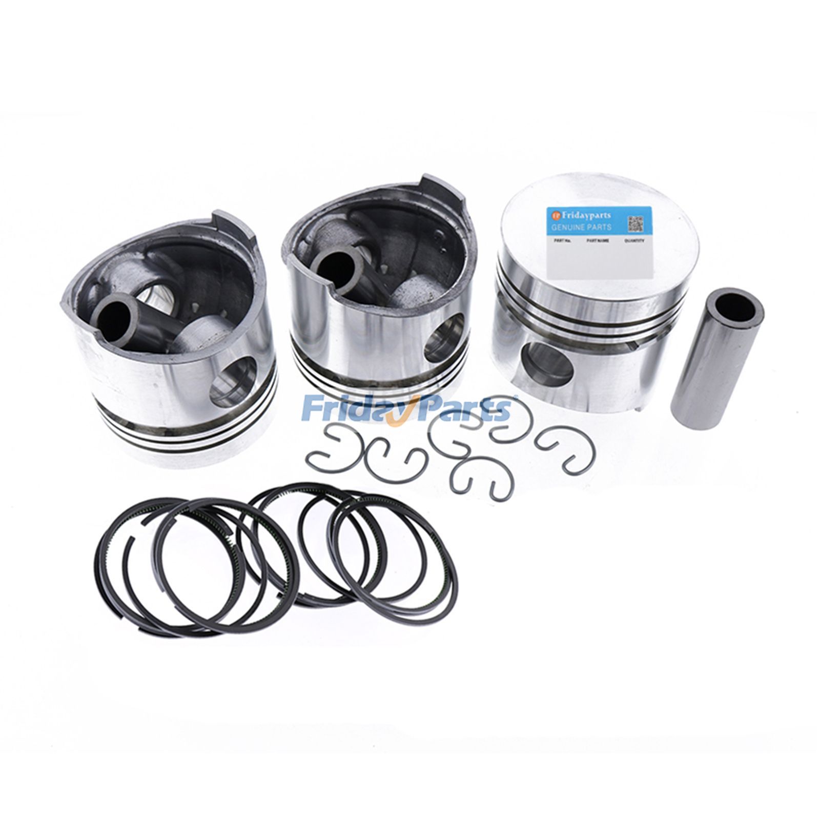 Kit piston 119517-22090 11951722090 pour moteur Yanmar 3TNM72
