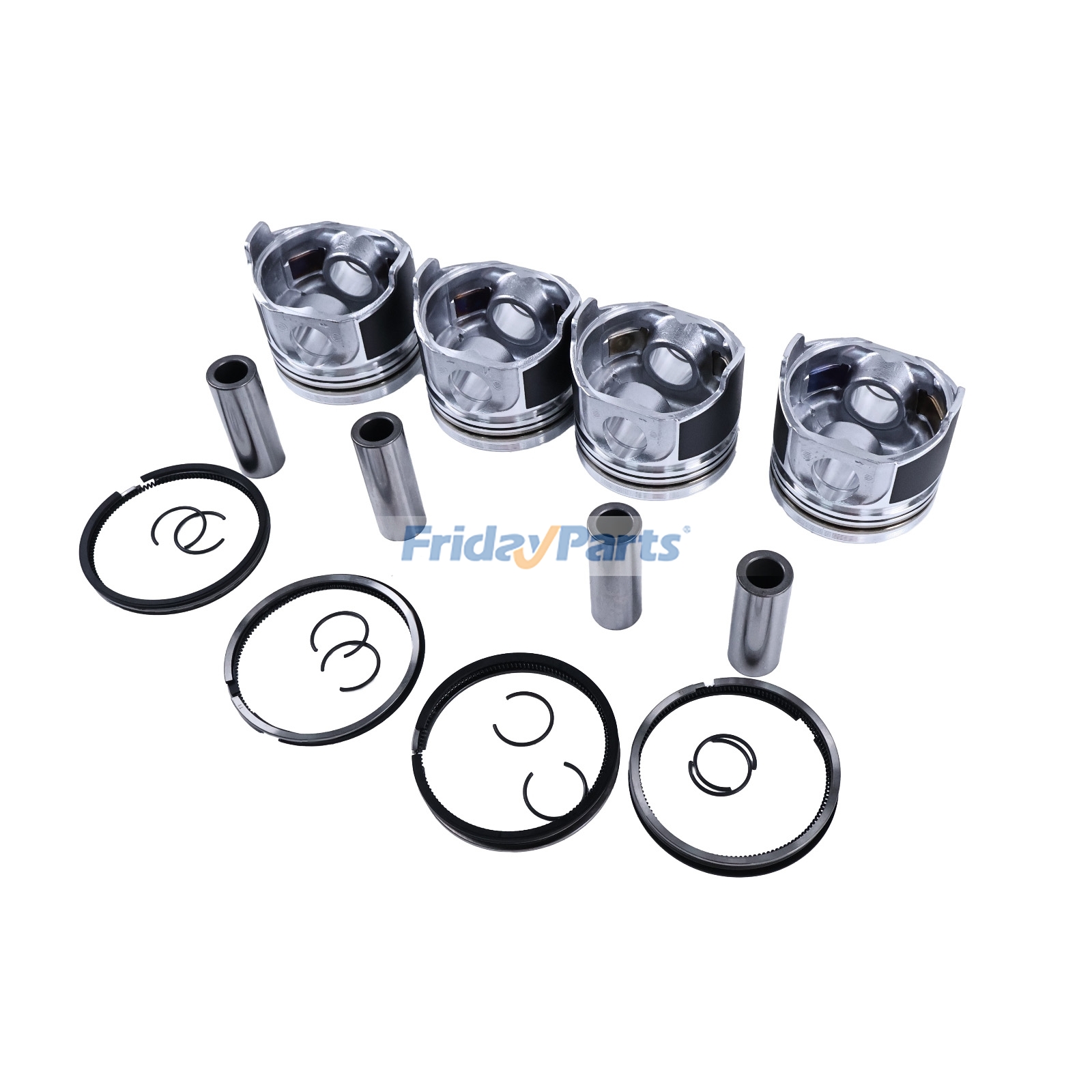 Kit de pistón para motor Kubota V1505 V1505T Cargadora CASE 1825B