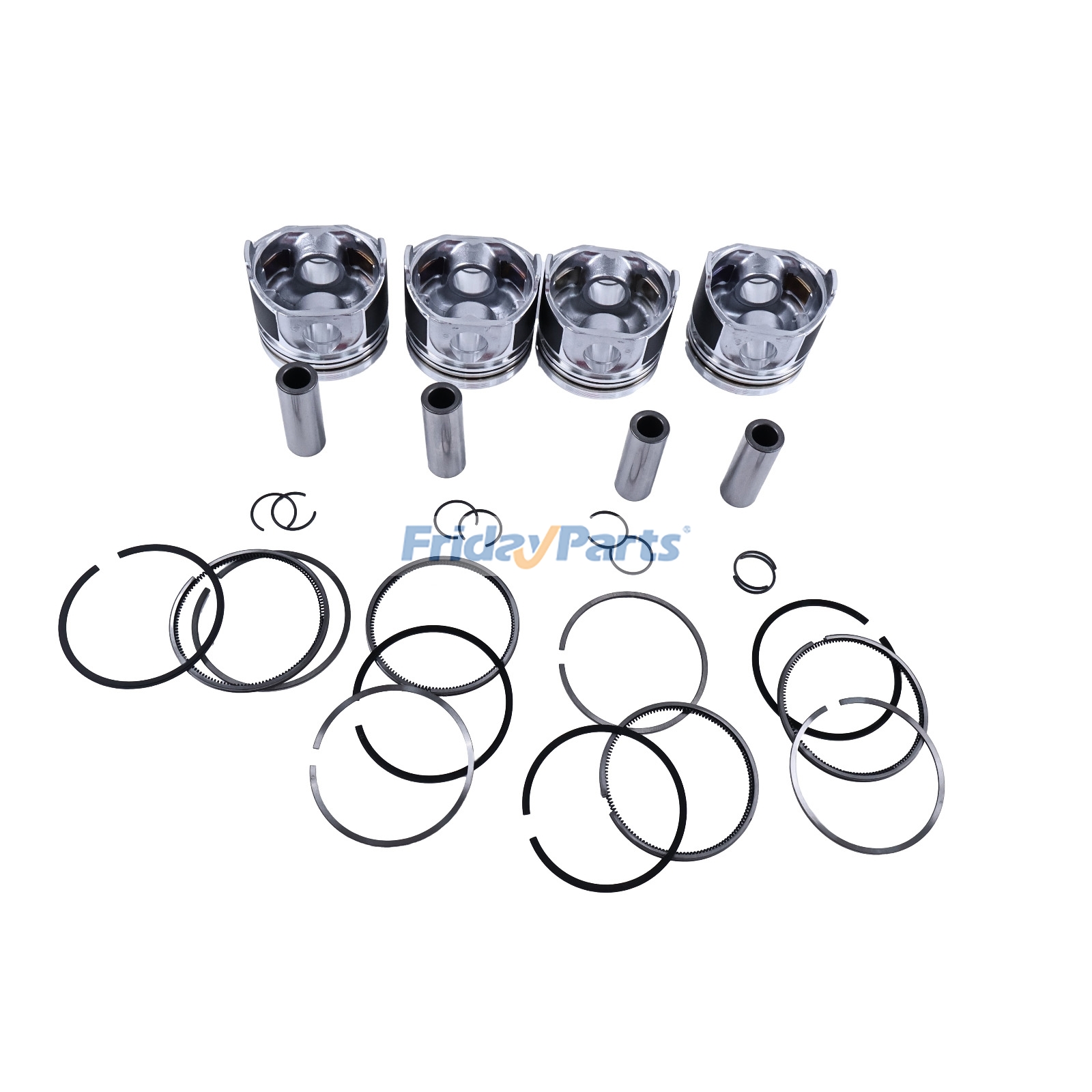 Kit de pistón para motor Kubota V1505 V1505T Cargadora CASE 1825B Para CASE