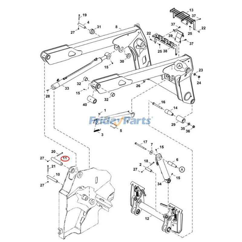 Pivot Pin Skid Steer for Loader