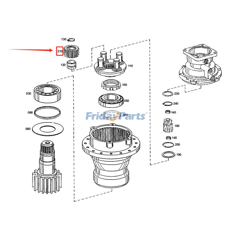 Planet Gear 155-0875 for Caterpillar CAT Engine 3056 3116 C6.6 C7.1 Excavator M318 M320 M322D M322D2 M322F M324D2
