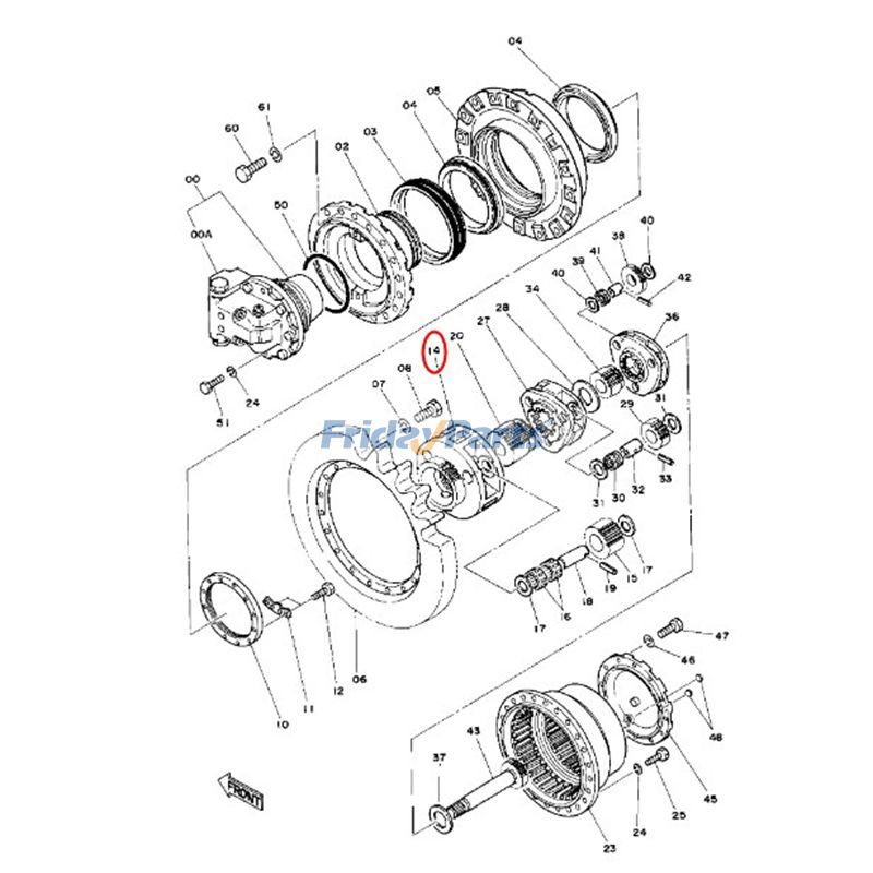 Planet Pinion Carrier Assembly for Excavator