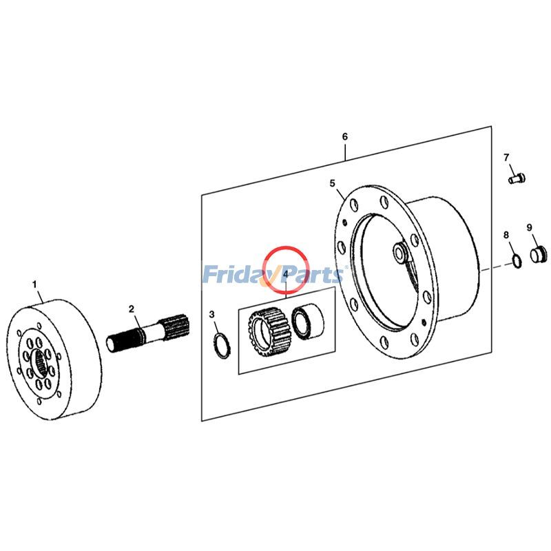 Planetary Assembly AT414573 for John Deere Backhoe Loader 310J 315SK 325K 410J for less