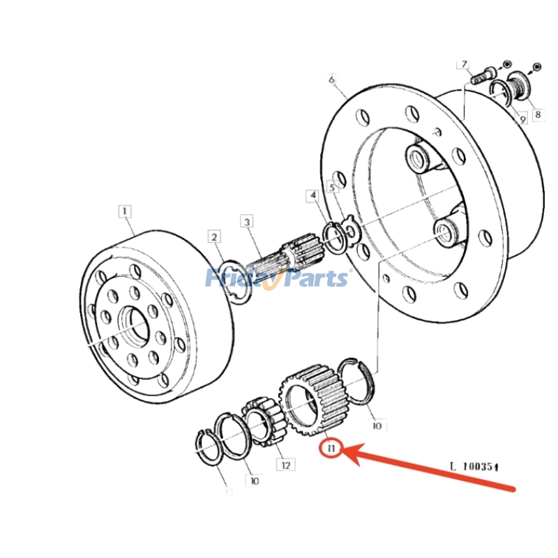 Planetary Gear for Engine,Loader,Tractor