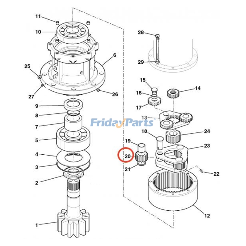 Planetary Gear for Excavator