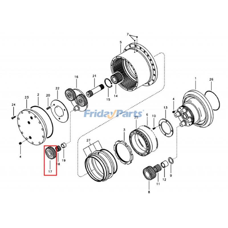 Planetary Gear for Excavator