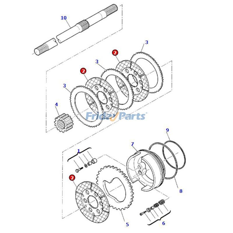 KOMATSU用ローダー用プレートディスクバックホー