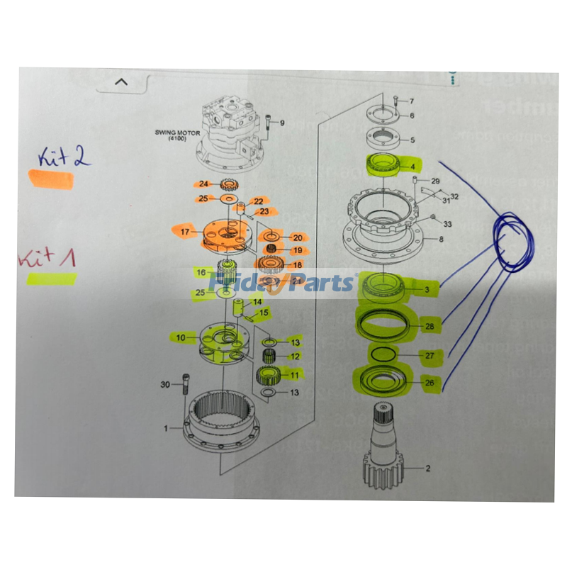 Plate Lock for Excavator
