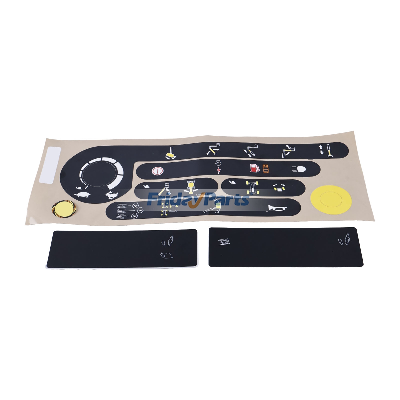 FridayParts Aufklebersatz für Plattform-Steuerkasten, Auslegerbühne