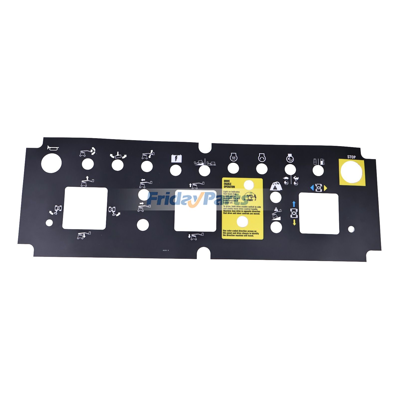 Platform Control Panel Decal 82456GT for Genie Boom Lift S-60 S-65