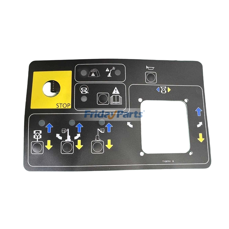 Adesivo per pannello di controllo della piattaforma T108701GT per piattaforma elevatrice a montante verticale Genie GR-20J GR-26J