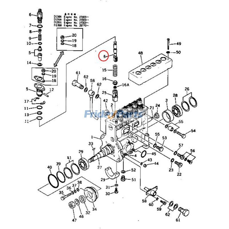 Plunger Assembly for Engine