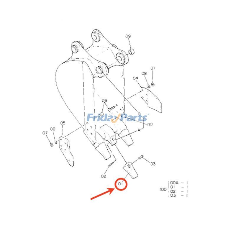 Dent pointuepour Pelle