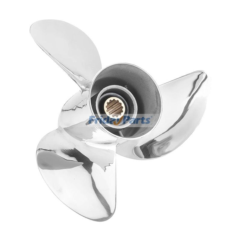 Polished Stainless Steel Outboard Propeller 663-45976-00 for Yamaha Engine 25-60HP