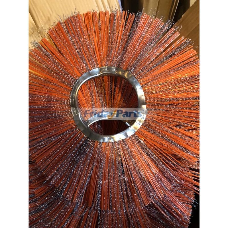 2 cepillos barredores combinados de alambre y polietileno 6989142 para Bobcat