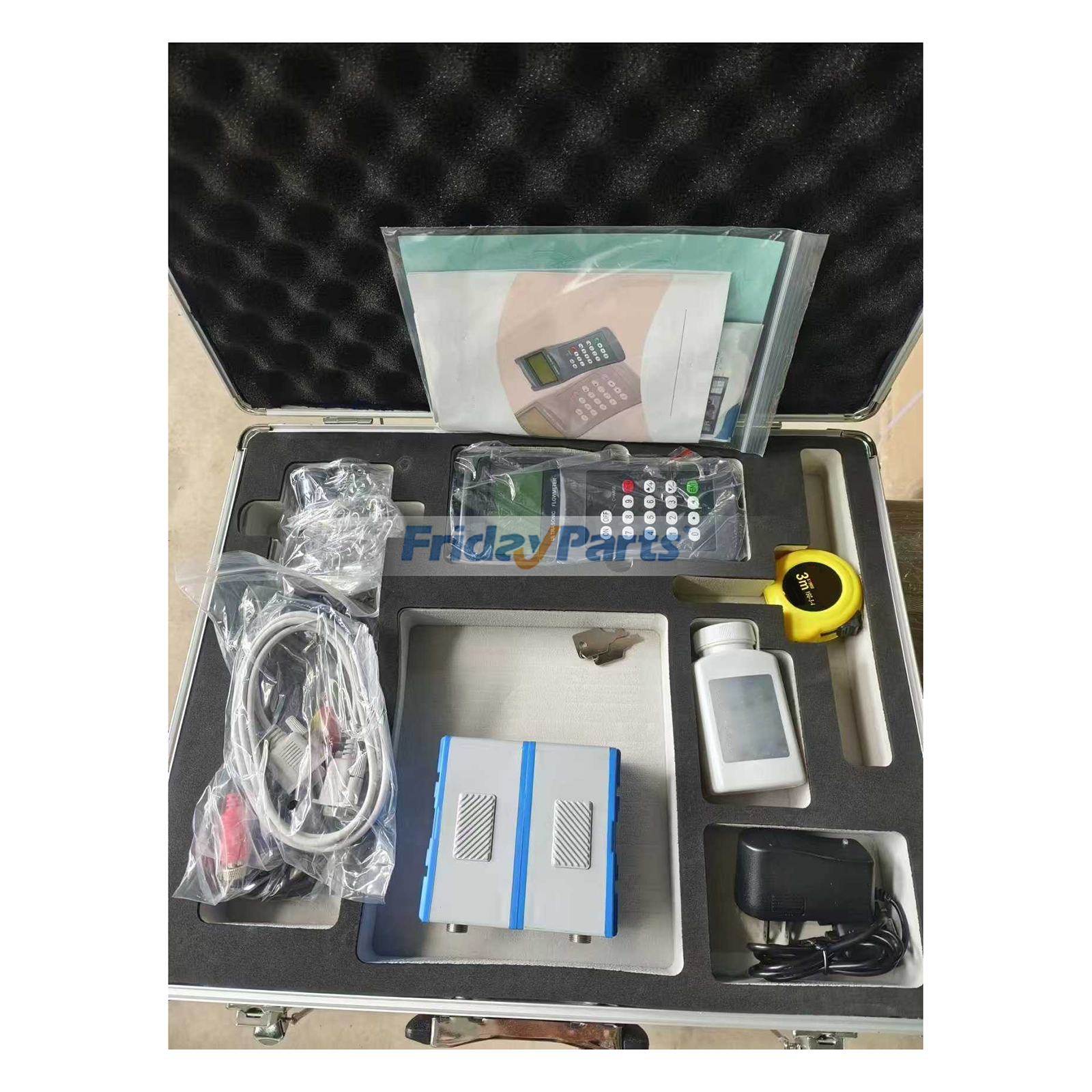 Portable Clamp On Handheld Ultrasonic Flow Meter TK-1158C for Seawater Alcohol Industrial Sewage Premium Quality With 3-Year Warranty