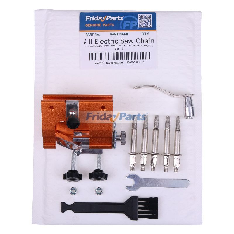 Ensemble de gabarit d'affûtage électrique manuel portable amélioré avec tête de brosse à gants et tête de meulage pour toutes les chaînes de scie électriques