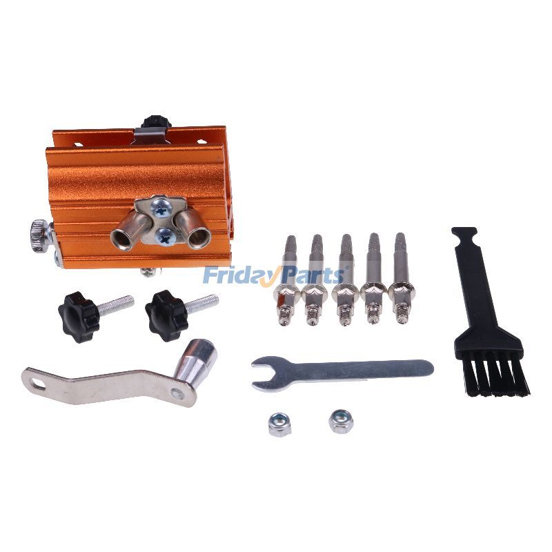 Ensemble de gabarit d'affûtage électrique manuel portable amélioré avec tête de brosse à gants et tête de meulage pour toutes les chaînes de scie électriquespour Autres