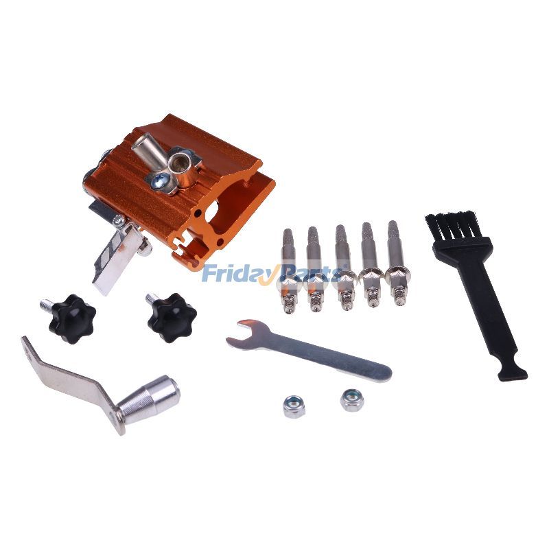 Ensemble de gabarit d'affûtage électrique manuel portable amélioré avec tête de brosse à gants et tête de meulage pour toutes les chaînes de scie électriques Pour AUTRE MARQUE