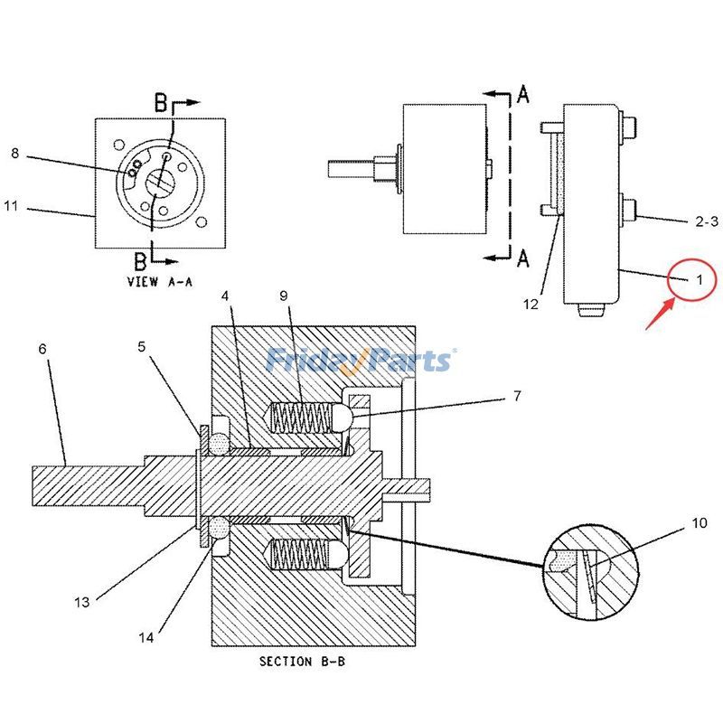 Position Sensor 9X5592 for Caterpillar CAT 631E 633E 844 854G 953C 990 992G