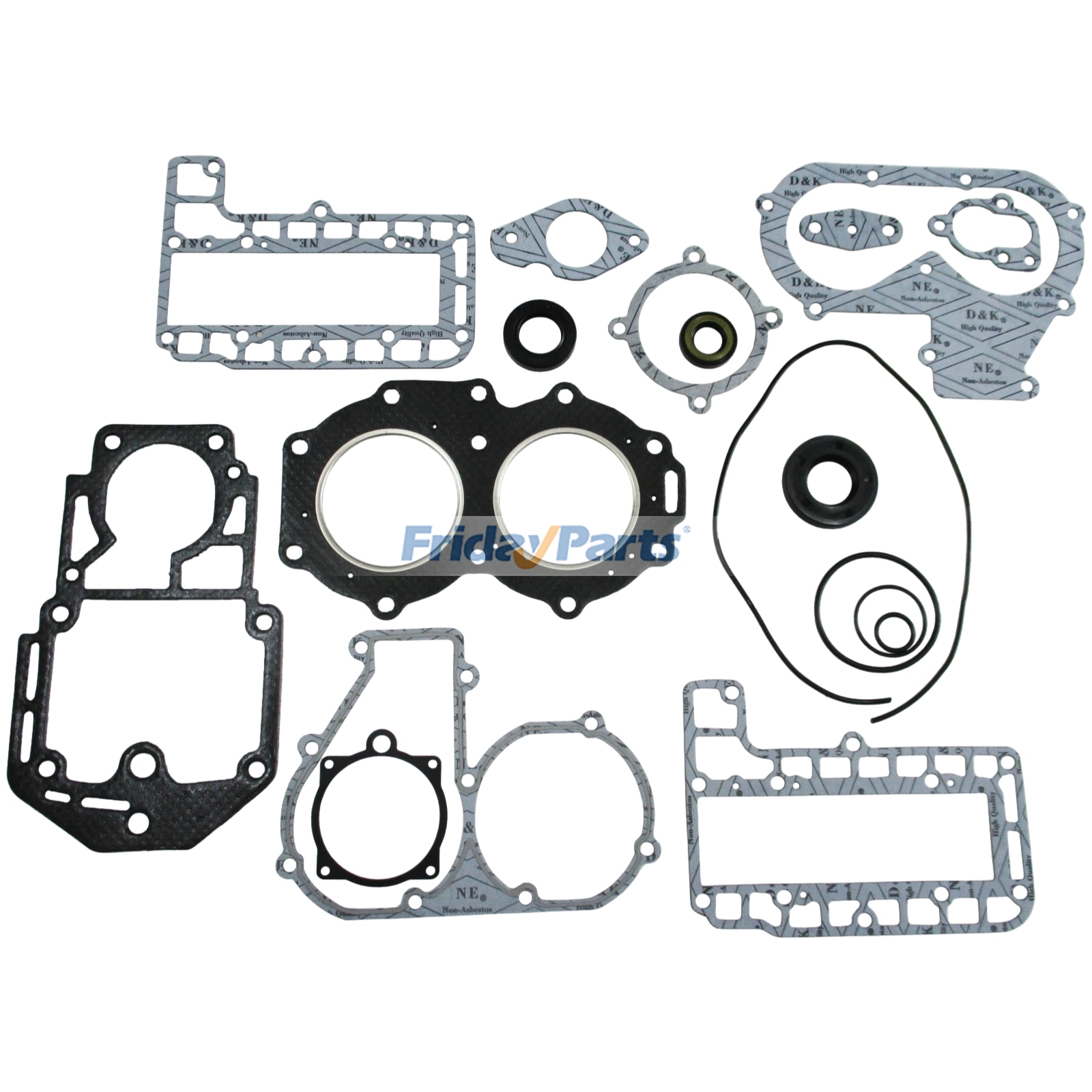 Kit de juntas de culata Power Head 695-W0001 para motor fueraborda Yamaha de 2 tiempos de 20HP, 25HP, 20C, 25D, C25 y CV25