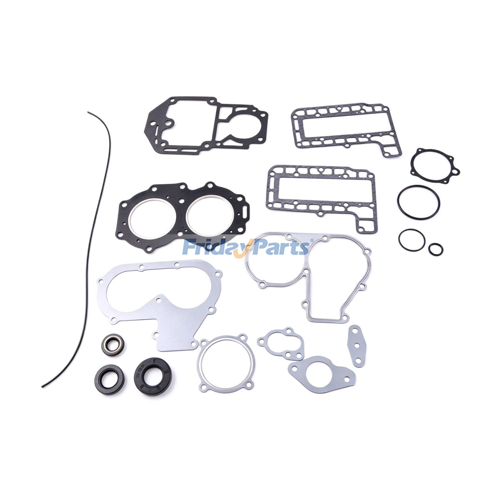 Power Head Gasket Kit 695-W0001 for Yamaha 2-Stroke Outboard Motor 20HP 25HP 20C 25D C25 CV25