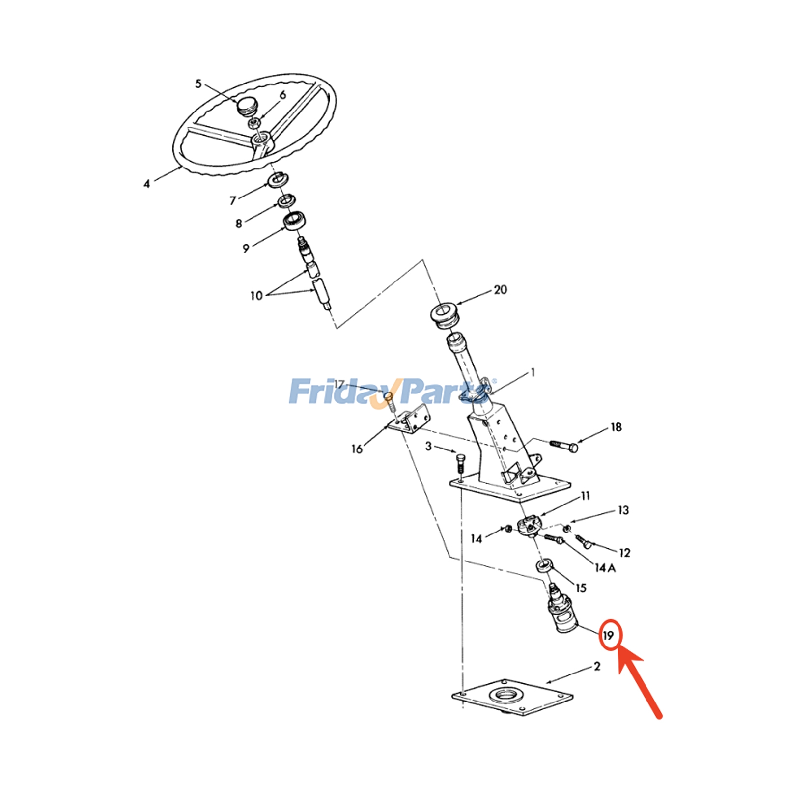 Power Steering Motor E4NN3A244AA 86602590 for Ford 6610O 7610O New Holland 5610 6610 5900 7610 7710 5610S Tractor for less