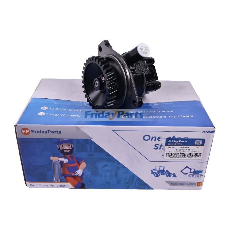 Power Steering Oil Pump Assembly 1-19500456-0 for Isuzu Engine 6HE1 6HH1 Truck FTR FSR32