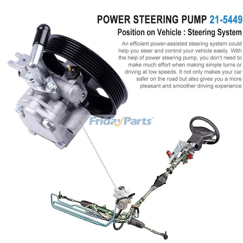 Bomba de dirección asistida 57100-2D101 57100-2E100 21-5449 para Hyundai Tucson Kia Sportage 2005-2010 para Vehículo