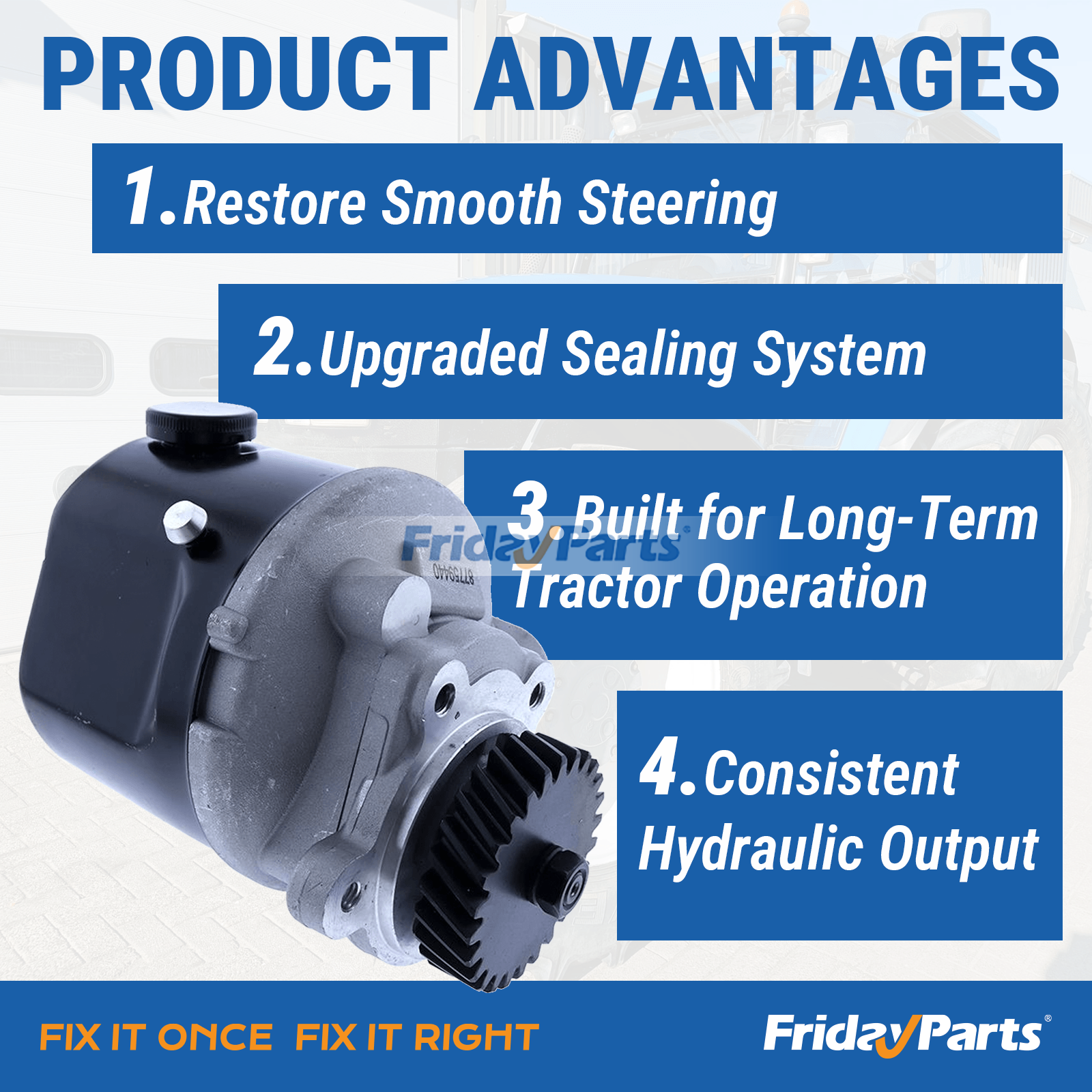Tractor Power Steering Pump