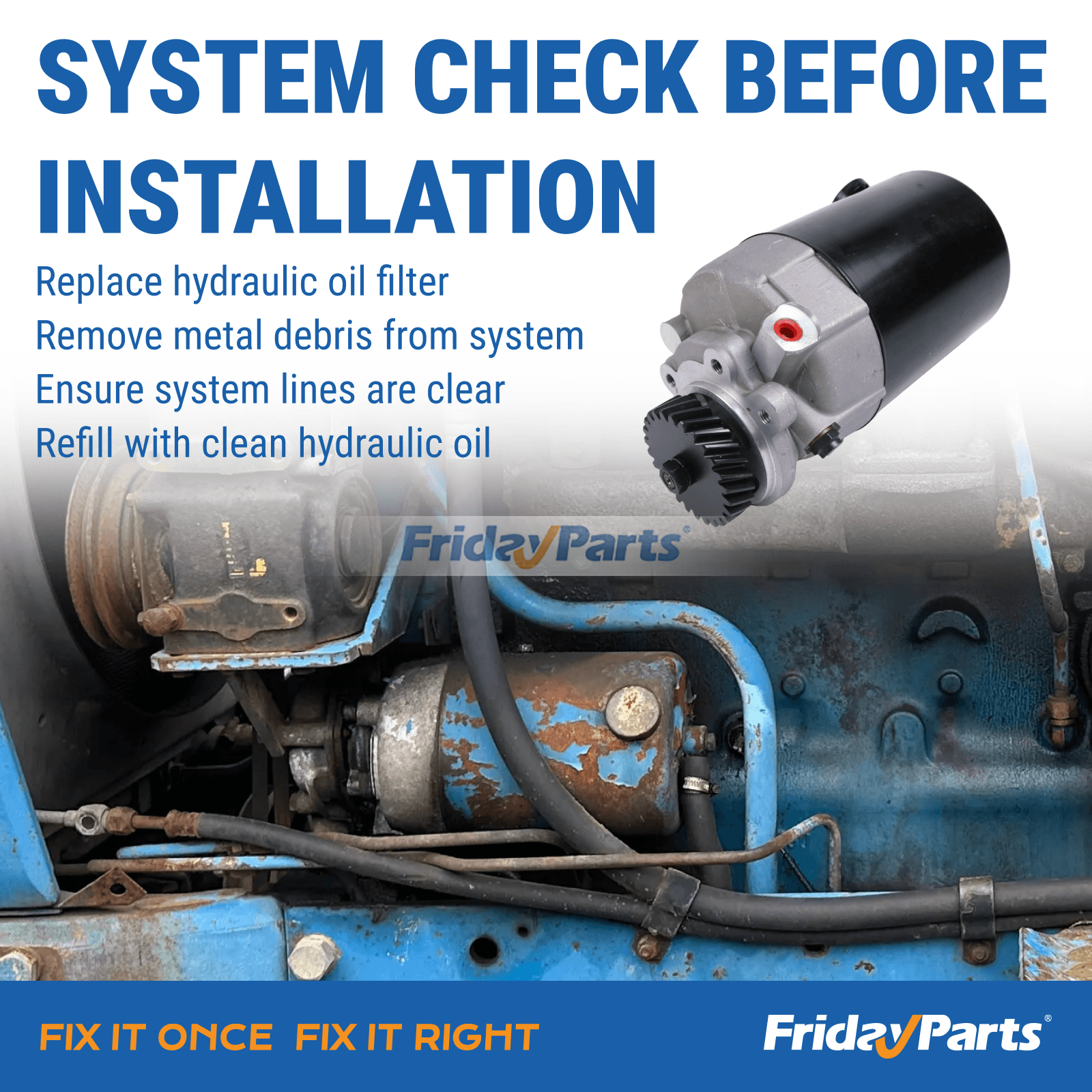  Power Steering Pump  For Ford,For New Holland