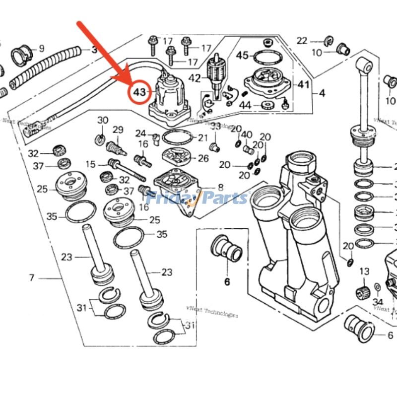 Motor de trimado eléctrico 36129-ZW1-023 36120-ZW1-703 para motor marino Honda BF115 