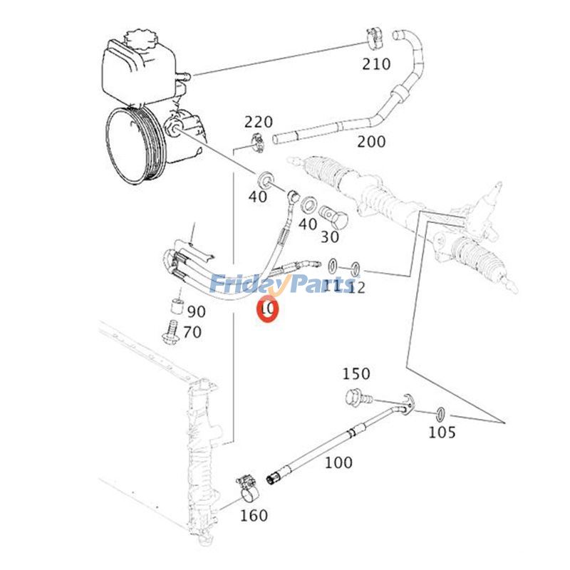  Pressure Hose For Mercedes Benz