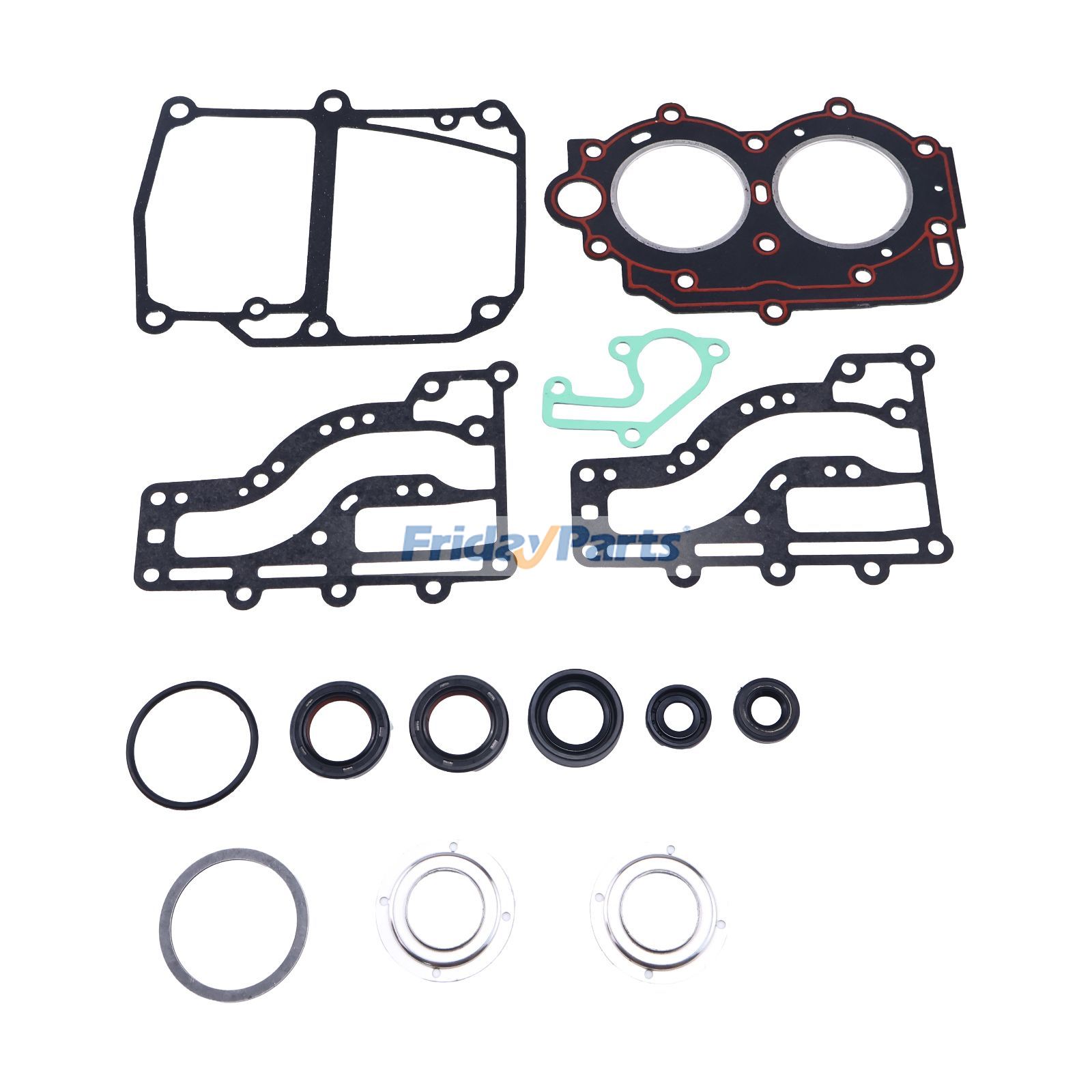 Kit de joint de tête motrice 63V-W0001-01 pour moteur Yamaha 9.9HP 15HP